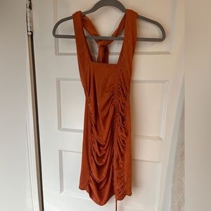 Princess Polly Bodycon Mini Dress Orange. Size 4.
